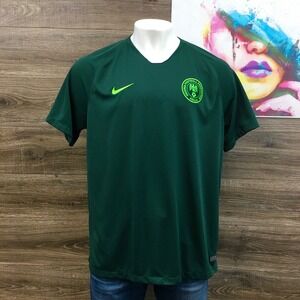Nike Nigeria Football Federation Dri-FIT Soccer Jersey Green Mens XXL 893885-397